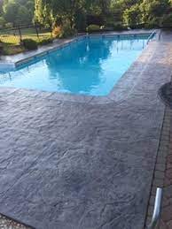 Stamped Concrete Pool Deck And Patio