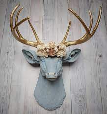 Faux Taxidermy Deer Head Wall Mount