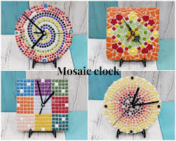 Diy Mosaic Clock Kit Craft Kit For Kids