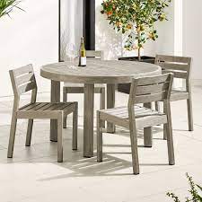 portside outdoor round dining table 48