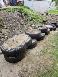 Tire Retaining Wall Firewood Ders