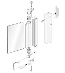 Shower Door Hinge Aqua Glass Wall 90