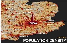 About 650 bc a people called the celts migrated to england. Stats Maps N Pix Daytime Population Density