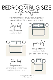 bedroom rug size and placement guide