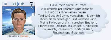 translate and speak german