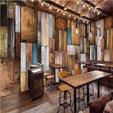 Us 8 85 41 Off Beibehang Custom Photo Wallpaper European And American Fashion Wooden Cafe Restaurant Theme Hotel Background Mural In Wallpapers From