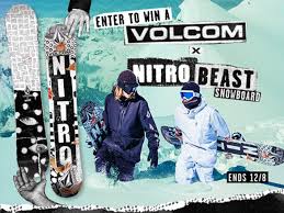 2019 Volcom X Nitro Beast Snowboard Sweepstakes Volcom