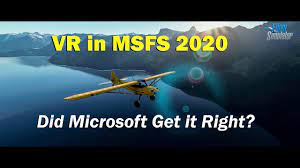 vr in microsoft flight simulator 2020