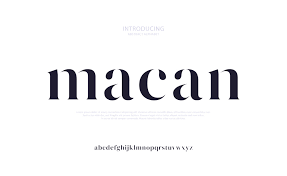 future luxury alphabet font typography