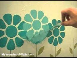 Flower Garden Makeover Wall Stencils