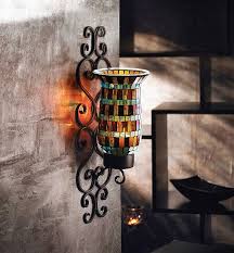 Mosaic Glass Wall Sconces