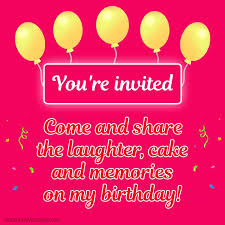 birthday party invitation messages and