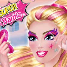 super barbie makeup game