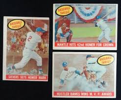 I like all topps baseball sets equally above everything else. Lot Art 1959 Topps Baseball Cards Baseball Thrills