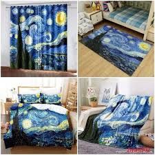 van gogh oil painting bedding set duvet