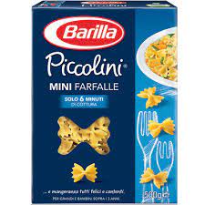 Barilla Piccolini Mini Farfalle 500 Grammi Buonitaly gambar png