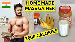 homemade m gainer shake for muscle