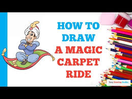 how to draw a magic carpet ride easy
