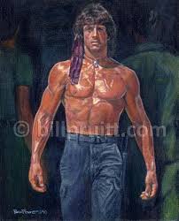 Todas las noticias sobre sylvester stallone publicadas en el país. Sylvester Stallone Rambo 2 Art Print 12x16 Signed And Dated Etsy