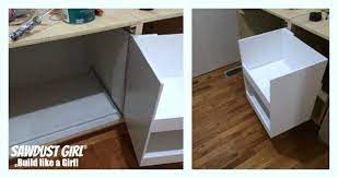 diy corner cabinet with no wasted e