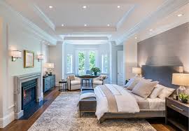 Luxury Master Bedroom With Bay Window