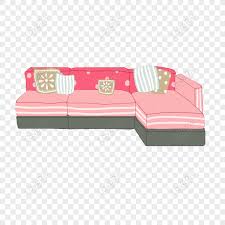 free cartoon minimalist pink sofa