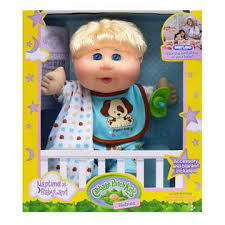 The history of cabbage patch kids doesn't start with xavier roberts; Cabbage Patch Kids 12 5 Naptime Babies Blond Hair Blue Eye Boy Doll