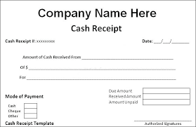 Car Payment Receipt Template Sample For Lovely Of Form Cash