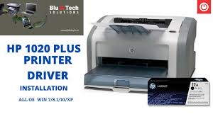 install hp 1020 plus printer driver