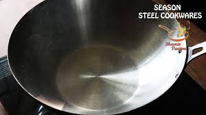 season steel cookware how to season