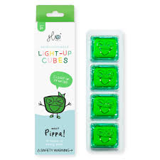 glo pals light up water cubes green