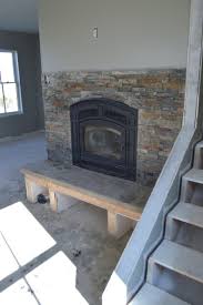 Diy Fireplace Hearth And Stacked Stone