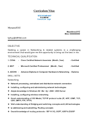 Sample Resume For Hardware And Networking For Fresher Folo Us
