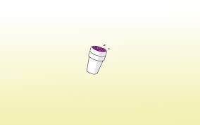 white and purple cup ilration lean