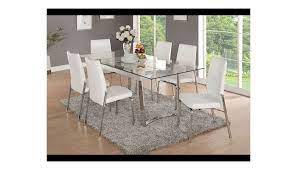 gerrit extendable glass modern dining table