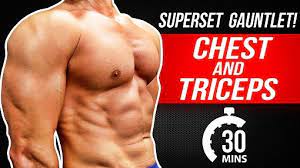 chest triceps workout muscular
