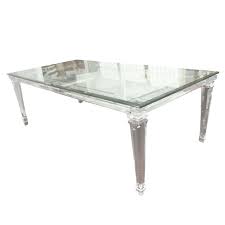 Glass Top Dining Table With Banded