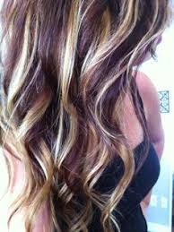I love doing blondes and sharing little tips and tricks of things i have learned over the years, low lighting being. Image Result For Burgundy Hair With Blonde Highlights Purple Blonde Hair Dark Purple Hair Plum Hair