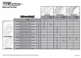 Nitro Slash 44054 1 Wheel And Tire Chart Traxxas