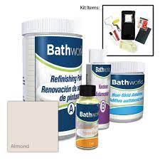 Ez etch porcelain, ceramic, and glass etching paste kit. Bathworks 22 Oz Diy Bathtub Refinishing Kit With Slip Guard In Almond Bwns 10 The Home Depot