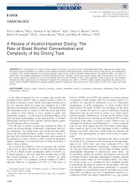 Pdf A Review Of Alcohol Impaired Driving The Role Of Blood