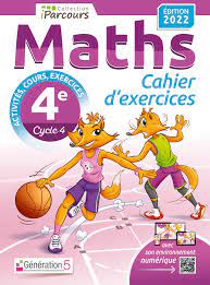 CAHIER D'EXERCICES IPARCOURS MATHS 4E AVEC COURS (EDITION 2022) | Librairie  La Plume du page