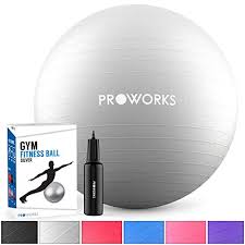 Proworks Exercise Ball 55 85cm Anti Burst Gym Ball With