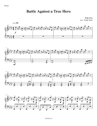 Download and print in pdf or midi free sheet music for battle against a true hero by toby fox arranged by manel navola for piano, violin, drum group, vocals & more instruments (mixed ensemble). Undertale Piano Battle Against A True Hero Sheet Music For Piano Solo Musescore Com