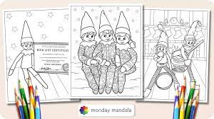 26 elf on the shelf coloring pages