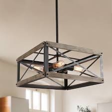 Shop The Gray Barn Peaceful Pine 4 Light Rustic Chandelier Kitchen Island Ceiling Hanging Pendant W18 X W18 X H 8 3 Overstock 28739201