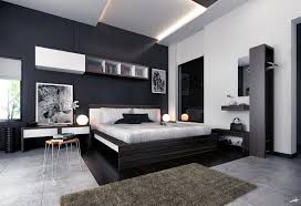 White Black Brown Modern Bedroom