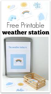 Printable Weather Station For Preschool No Time For Flash