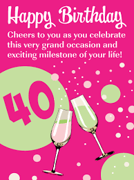 cheers to you happy 40th birthday card