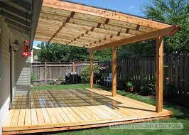 Wood Framed Patio Cover With Acrylic